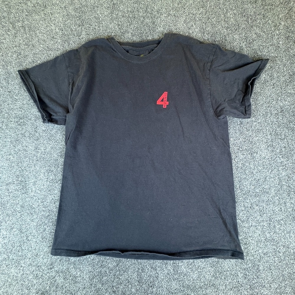 4Hunnid T-Shirt Men Large Black 100% Cotton Good Sex No Stress Hip Hop Crew Neck